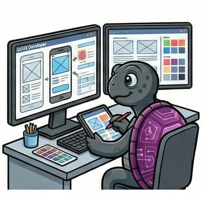 App developer at work